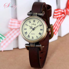 Shsby New Fashion Hot-Selling Leather Female Watch ROMA Vintage Watch Women Dress Watches Shopping