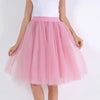 Image of Quality 5 Layers Fashion Tulle Skirt Pleated TUTU Skirts Womens Lolita Petticoat Bridesmaids Midi Skirt Jupe Saias faldas Shopping