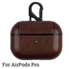 Image of For Airpods 3 Pro 2nd 1 Case Leather Protective Sleeve Earphone Cases Wireless Charging Headphone Cover For Airpods Pro 2 Case Shopping