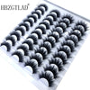 Image of 20 Pairs 18-25 mm 3d Mink Lashes Bulk Faux Thick Long Wispy Natural Mink Lashes Pack Short Wholesales Natural False Eyelashes Shopping