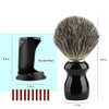 Image of Shaving Brush Pure Badger Hair Shave Brush Wood Handle Holder Traditional Shaving Brush Handle Knot 25mm for Men Shopping