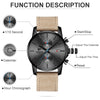 Image of 2021 Men Watch CHEETAH Brand Fashion Sports Quartz Watches Mens Leather Waterproof Chronograph Clock Business Relogio Masculino Shopping