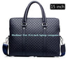 Image of New Double Layers Men's Leather Business Briefcase Casual Man Shoulder Bag Messenger Bag Male Laptops Handbags Men Travel Bags Shopping