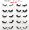 Image of 30/40/100/pairs Visofree Mink Eyelashes with Tray No Box Handmade Natural False Eyelashes Full Strip Lashes Reusable Long lashes Shopping