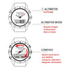 Image of Men Dive Sports Digital watch Mens Watches Military Army Luxury Full Steel Business Waterproof 200m Altimeter Compass NORTH EDGE Shopping