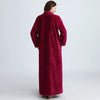 Image of Women Winter Extra Long Thick Warm Bath Robe Plus Size Zipper Luxury Flannel Peignoir Pregnant Bathrobe Men Coral Fleece Robes Shopping