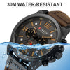 Image of CURREN Mens Watches Top Luxury Brand Waterproof Sport Wrist Watch Chronograph Quartz Military Genuine Leather Relogio Masculino Shopping