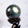 Image of 1PC 7CM Natural Labradorite Crystal quartz Polished Sphere crystal Ball Healing Crystal Gemstone Flash Glossy Stone Decoration Shopping