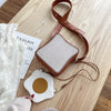 Image of Fun Toast Design Crossbody Bag Pu Leather Fashion Women Purses and Handbags Girl's  Shoulder Bag Female Clutch Bag 2021 New Shopping