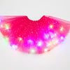 Image of LED Glowing Light  Women Tulle star Skirt Short Tutu Mini Skirt Adult Fancy Ballet Dancewear Party Costume Ball Gown Mini skirt Shopping