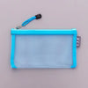 Image of 1 Pcs Transparent Grid Zipper Pen Bag Pencil Case Storage Package For Girls Korean Stationery School Supplies School Student Shopping