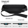 Image of TINYAT Men Waist Bag Pack Purse Casual Large Phone Belt Bag Pouch Women's Canvas Travel Phone Bag Fanny Banana Bag Hip 4 Pockets Shopping