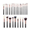 Image of Jessup Professional Makeup Brushes Set 25pcs Natural-Synthetic Foundation Powder Eyeshadow Make up Brush Blushes Black T175 Shopping