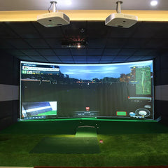 300x200cm Golf Simulator Display Screen Indoor Training Impact Projection Screen White Cloth For Golf Exercise Golf Target F Shopping