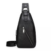 Image of JEEPBULUO BRAND Chest Bag Men Sling crossbody bag Man's Crossbody Bag Split Leather High Quality For Man Shopping