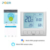 Image of POER WiFi heating Smart Thermostat Temperature Controller for Gas Boiler Electric Underfloor Heating support Alexa 110-220v - Shopping