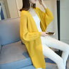 Image of 2023 Long Cardigan Women Sweater Autumn Winter Bat Sleeve Knitted Sweater Femme Jacket Loose Ladies Sweaters Cardigans New Shopping