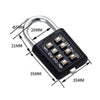 Image of 8 Digits Password Code Combination Padlock Zinc Alloy Suitcase For Luggage Travel Code Smart Lock Code Keyed Anti-thieft Lock Shopping