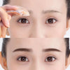 Image of 3 Colors Eyebrow Powder Seal Eyebrow Shadow Set Waterproof Eyebrow Stamp Straight Curved Shape Brow Stamp Powder Palette Stamper Shopping