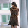 Image of New Genuine knitted mink fur vest hooded mink fur vest warm winter fur coat Shopping