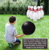 Image of Giant Inflatable Bowling Set For Kids Adults Outdoor Sports Toys Family Lawn Yard Games Parent Child Interactive Game Shopping