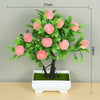 Image of Artificial Plants Bonsai Small Tree Pot Fake Plant Flowers Potted Ornaments For Home Room Table Decoration Hotel Garden Decor Shopping