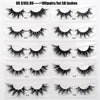 Image of 30/40/100/pairs Visofree Mink Eyelashes with Tray No Box Handmade Natural False Eyelashes Full Strip Lashes Reusable Long lashes Shopping