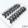 Image of 5/8 Pairs 3D Mink Lashes 25mm Dramatic Volume Eyelashes Mink Natural Long Silk Eyelashes Beauty Makeup Eyelash Extension Tool Shopping