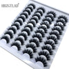 Image of 20 Pairs 18-25 mm 3d Mink Lashes Bulk Faux Thick Long Wispy Natural Mink Lashes Pack Short Wholesales Natural False Eyelashes Shopping