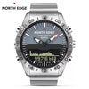 Image of Men Dive Sports Digital watch Mens Watches Military Army Luxury Full Steel Business Waterproof 200m Altimeter Compass NORTH EDGE Shopping