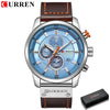 Image of Top Brand Luxury Chronograph Quartz Watch Men Sports Watches Military Army Male Wrist Watch Clock CURREN relogio masculino Shopping