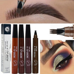 4 Point Microblading Eyebrow Pen Waterproof Fork Tip Eyebrow Tattoo Pencil Long Lasting Professional Fine Sketch Liquid Shopping