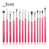 Image of Jessup Professional Makeup Brushes Set 15pcs Make up Brush Pearl White/Silver Tools kit Eye Liner Shader natural-synthetic hair Shopping