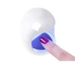 New USB interface Q Shape Phototherapy Nail Lamp Nail Polish Gel Curing Mini LED UV Lamp Travel Home Nail Art Timing Nail Dryer Shopping