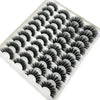 Image of 20 Pairs 18-25 mm 3d Mink Lashes Bulk Faux Thick Long Wispy Natural Mink Lashes Pack Short Wholesales Natural False Eyelashes Shopping