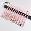 Image of MAANGE Makeup Brushes Pro Pink Brush Set Powder EyeShadow Blending Eyeliner Eyelash Eyebrow Make up Beauty Cosmestic Brushes Shopping