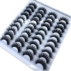 Image of 20 Pairs 18-25 mm 3d Mink Lashes Bulk Faux Thick Long Wispy Natural Mink Lashes Pack Short Wholesales Natural False Eyelashes Shopping