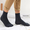 Image of 10 Pairs/Lot Men's Bamboo Fiber Socks 2023 New Compression Autumn Long Black Business Casual Man Dress Sock Gift Plus Size 42-45 Shopping