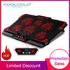 Image of COOLCOLD 17inch Gaming Laptop Cooler Six Fan Led Screen Two USB Port 2600RPM Laptop Cooling Pad Notebook Stand For Laptop Shopping