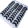 Image of 20 Pairs 18-25 mm 3d Mink Lashes Bulk Faux Thick Long Wispy Natural Mink Lashes Pack Short Wholesales Natural False Eyelashes Shopping