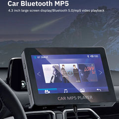 Bluetooth 5.0 Car MP5 Player FM Transmitter Support TF U disk music player with Remote Controller Multi Media Player