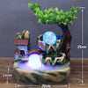 Image of Resin Rockery Flowing Water Fountain Lucky Feng Shui Wheel Office Desktop Ornaments Home Decoration Accessories Living Room Shopping