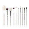 Image of Jessup 10pcs Makeup Brushes set Foundation Powder Definer Shader Eyeshadow Eyeliner Eyebrow Kисти для Mакияжа T223 Shopping