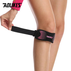 AOLIKES 1PCS Adjustable Knee Pad Knee Pain Relief Patella Stabilizer Brace Support for Hiking Soccer Basketball Running  Sport