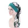 Image of 2020 fashion printed flowers women inner hijabs cap muslim head scarf turban bonnet ready to wear ladies wrap under hijab caps Shopping