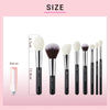 Image of Jessup Professional Makeup Brushes Set 25pcs Natural-Synthetic Foundation Powder Eyeshadow Make up Brush Blushes Black T175 Shopping