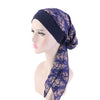 Image of 2020 fashion printed flowers women inner hijabs cap muslim head scarf turban bonnet ready to wear ladies wrap under hijab caps Shopping