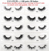 Image of 30/40/100/pairs Visofree Mink Eyelashes with Tray No Box Handmade Natural False Eyelashes Full Strip Lashes Reusable Long lashes Shopping