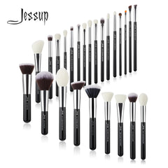 Jessup Professional Makeup Brushes Set 25pcs Natural-Synthetic Foundation Powder Eyeshadow Make up Brush Blushes Black T175 Shopping