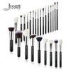 Image of Jessup Professional Makeup Brushes Set 25pcs Natural-Synthetic Foundation Powder Eyeshadow Make up Brush Blushes Black T175 Shopping